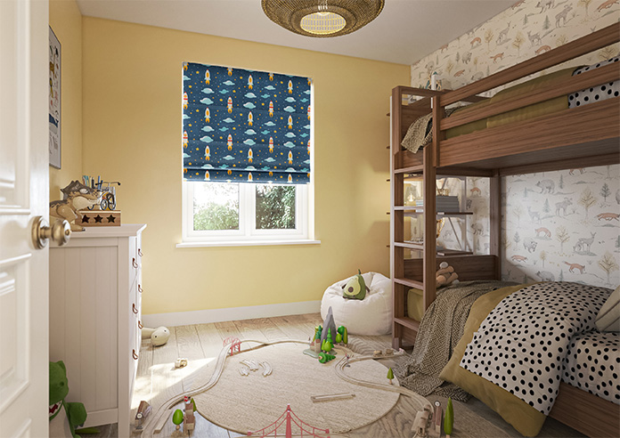 Blast Off, Spacebound - Twist&Fit Roman Blind - Image 6